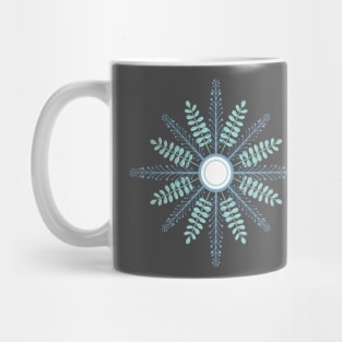 Folk Art Leaf Snowlake Mug